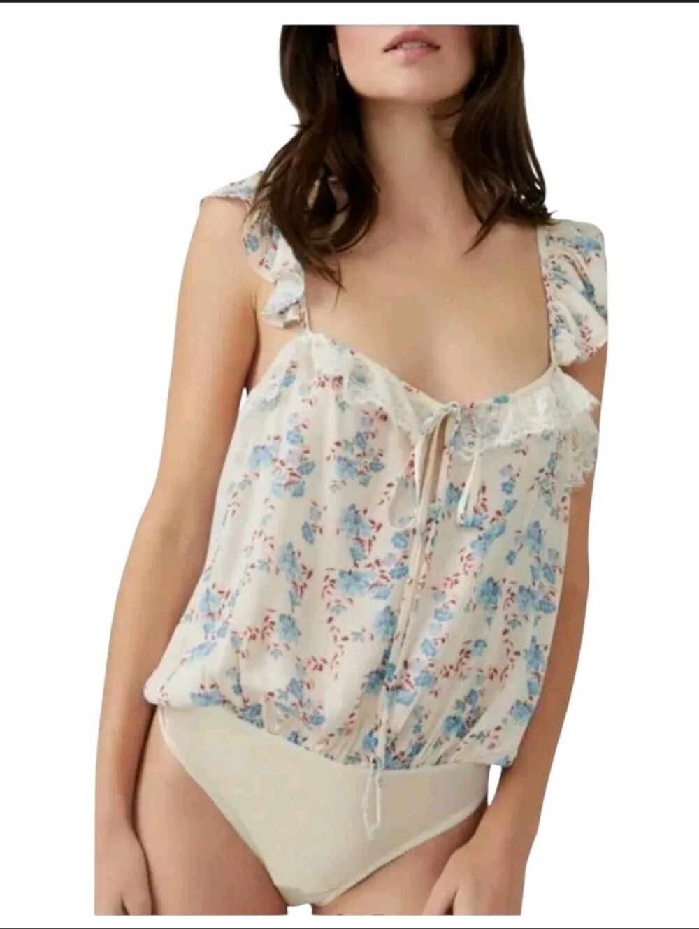 NWOT Intimately Free People Take It Away Bodysuit in Ivory - Small - Retail $70 - Picture 2 of 3